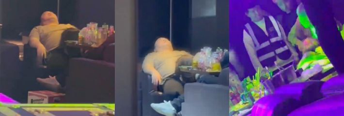 河南滑县某个小酒馆内，一名女子当众给一名男子口交！！现场不雅视频流出！