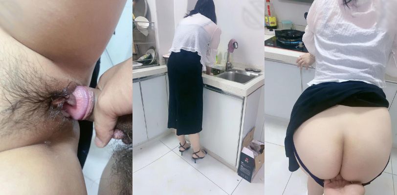 【考古作品】一回来就被干了，趁嫂子洗碗在厨房上内射嫂子！紧张刺激