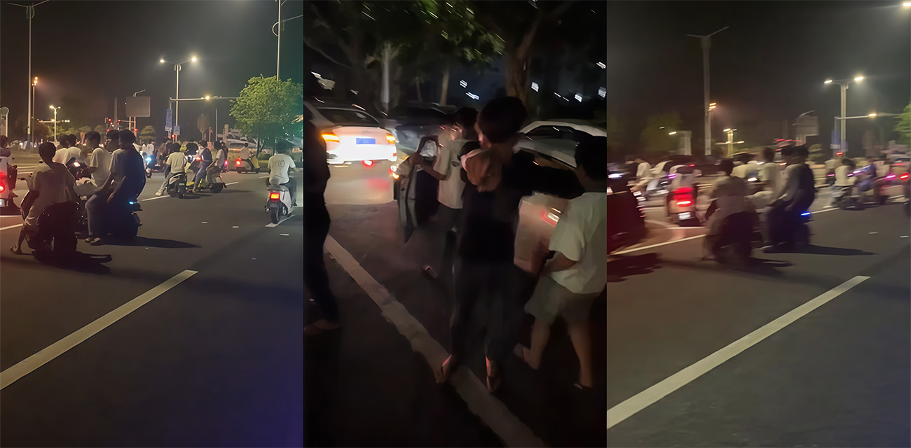 广西北海柳州精神小伙打架事件 精神小伙之间的约架 又有乐子看了