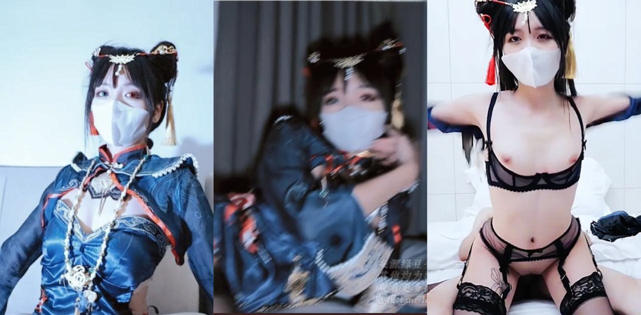抖音网红小巧芋艿芋头最新视频泄密 反差婊扮小僵尸口交被猛操