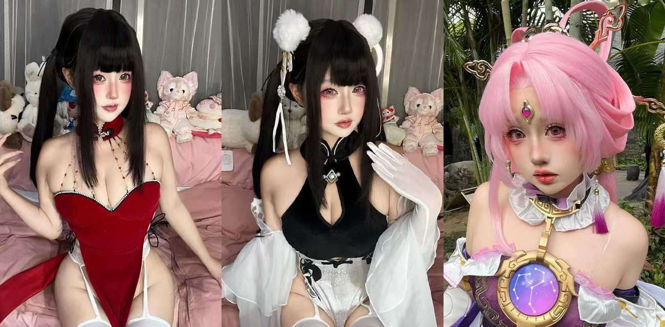 抖音人气coser 理世爱 大尺度私拍福利 极品萝莉粉嫩诱惑 二次元小淫娃 自慰挑逗
