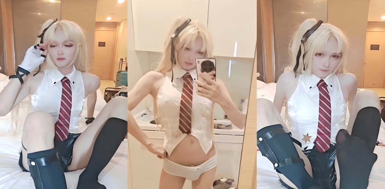推特极品TS男娘 月月星辰剑撸管后 与黑丝男伴口交肛交画面曝光