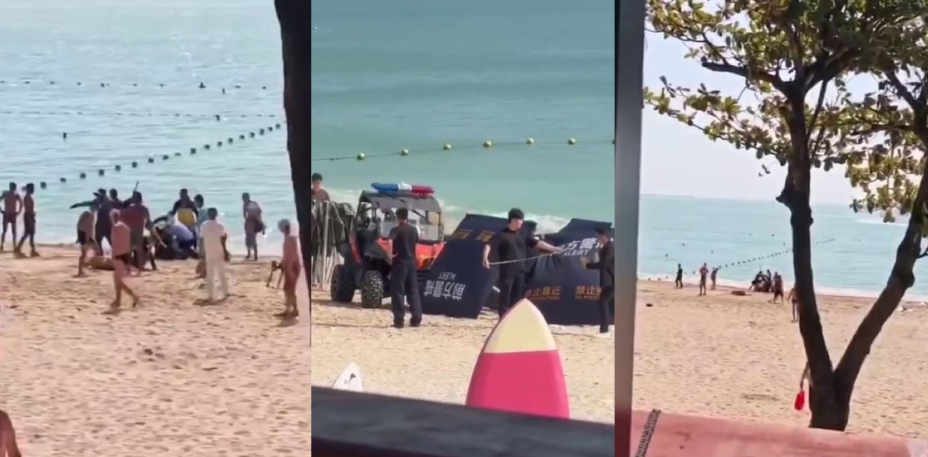 海南三亚突发持刀伤人致3死 男子砍完扔刀入海原地等警察