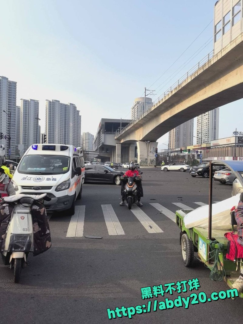 中金汇路口极氪闯红灯撞车5