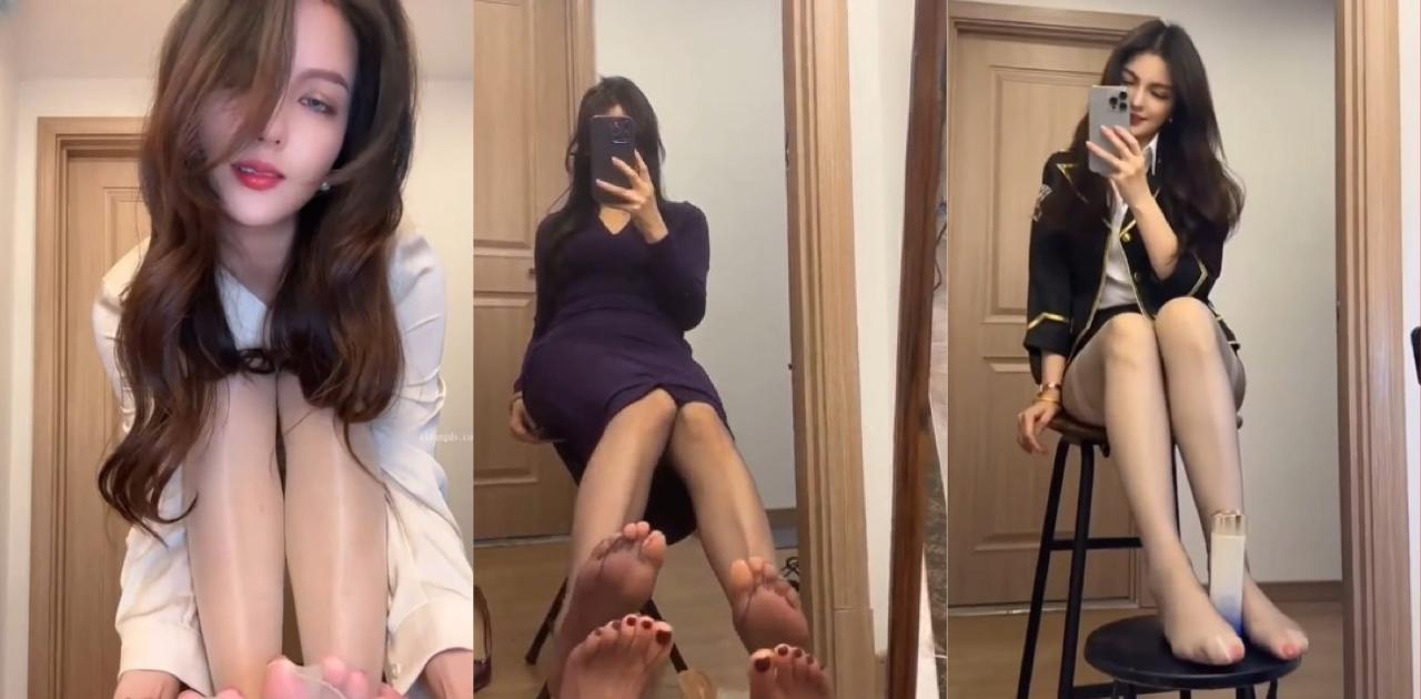 抖音中俄混血女神网红 NingYu 丝足美腿身高170cm高挑御姐cosplay热舞 恋足私拍合集