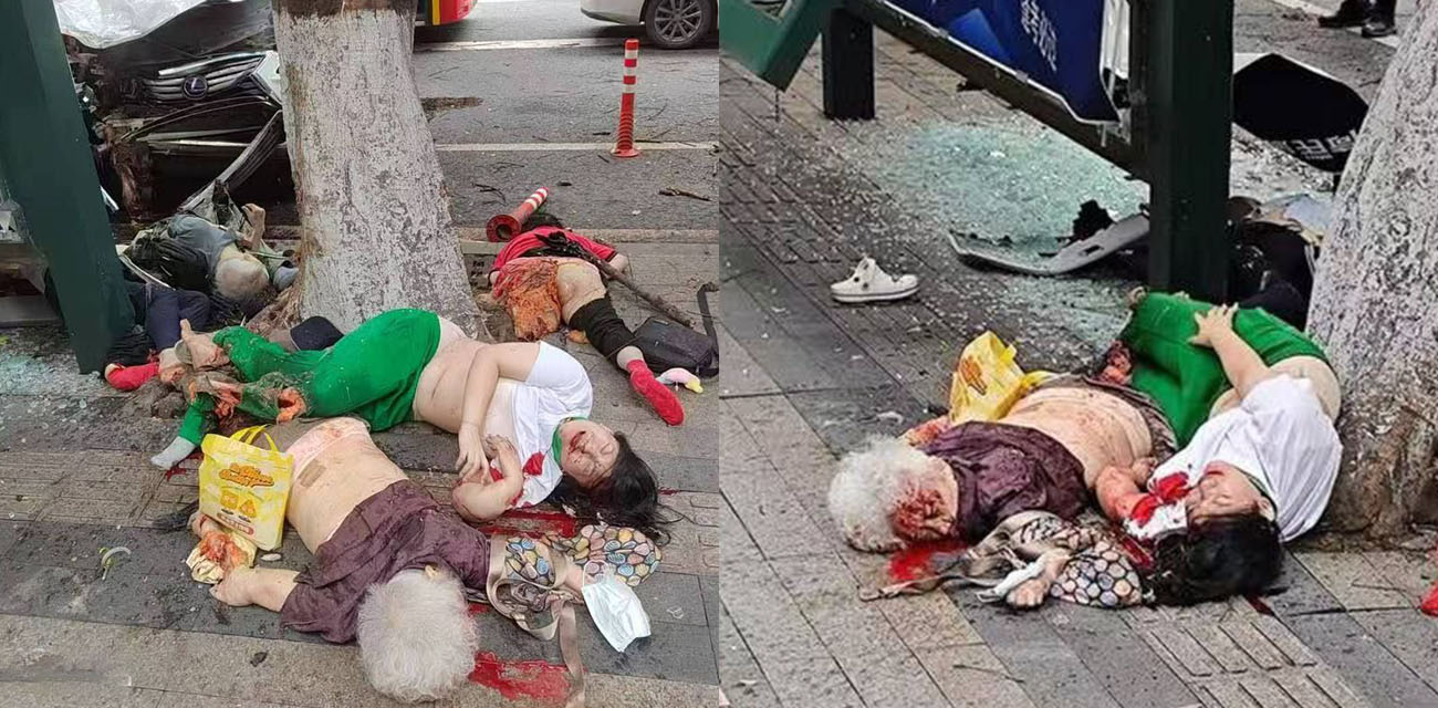 广州市越秀区突发严重车祸 驾驶员看手机导致车辆失控 致三死三伤胆小瓜友慎点