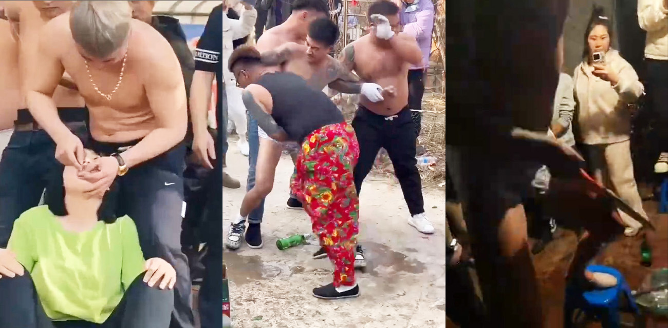辽宁营口大石桥农村杂技现场 全是自残狠活 太血腥了胆小瓜友勿进！
