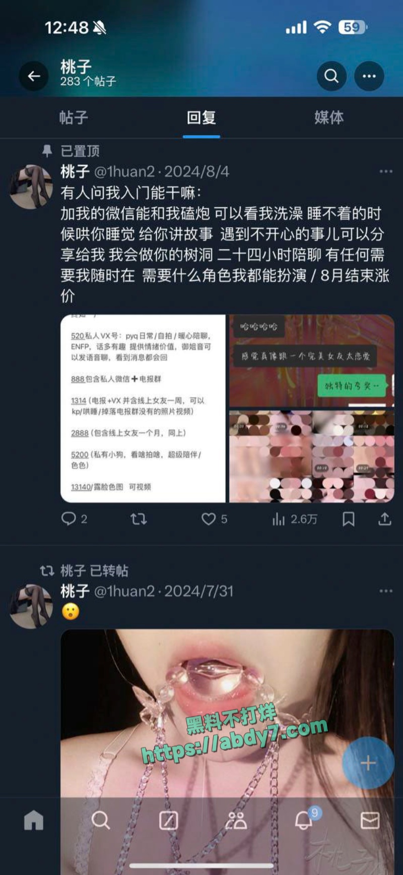 河南信阳抖音小网红屁桃桃早年海外福利姬 3