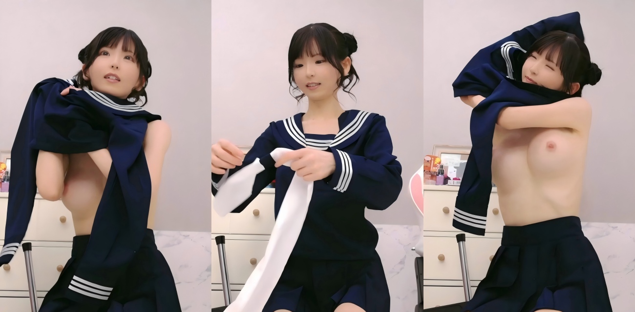 ST站人气樱花妹Minami JK制服诱惑 福利直播多种道具炮机齐上阵