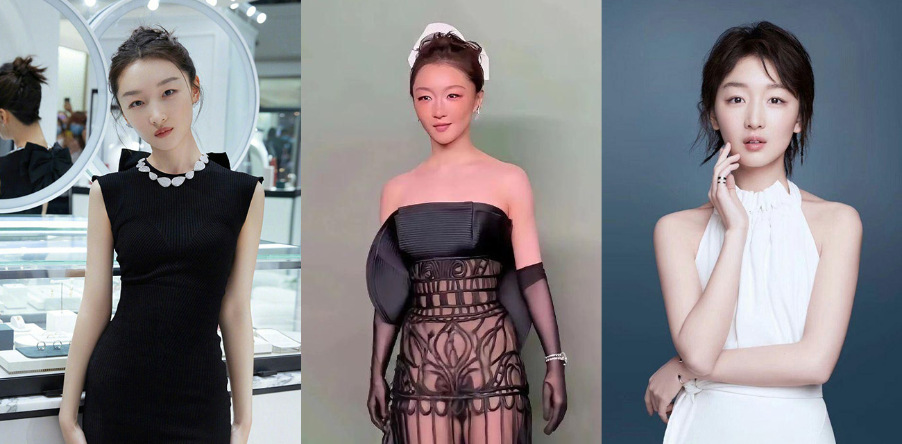 VOGUE红毯女明星 周冬雨 透视装争议 身前一马平川直接空杯 胸部以上仿佛插在纸杯中