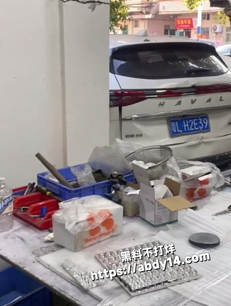 广东惠州，女司机 开车穿墙而过也是牛逼了2