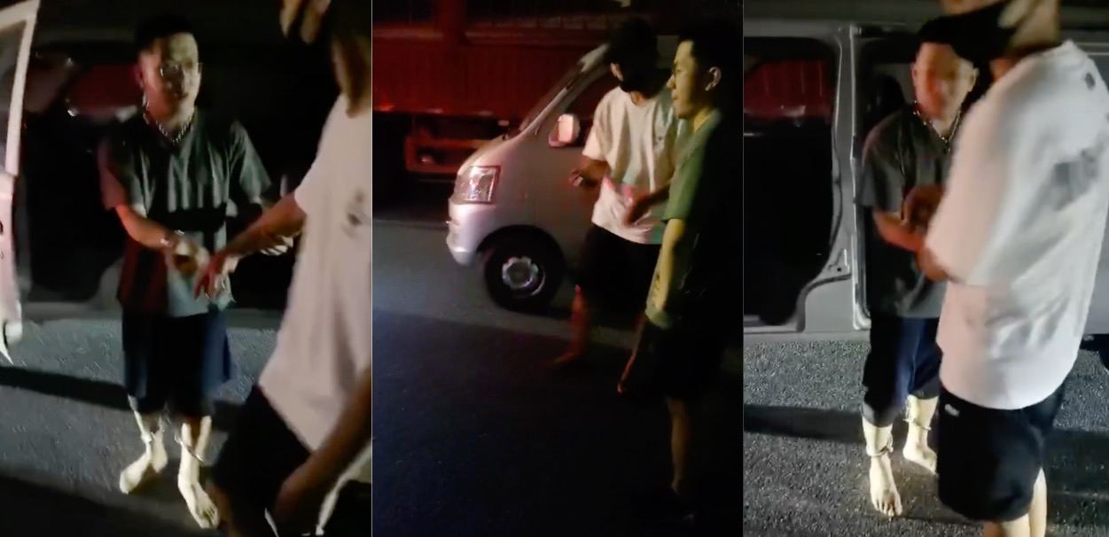 湖南岳阳市路人偶遇户外大胆拍摄色情SM视频!‘热心’路人协助警察追赶拍摄者