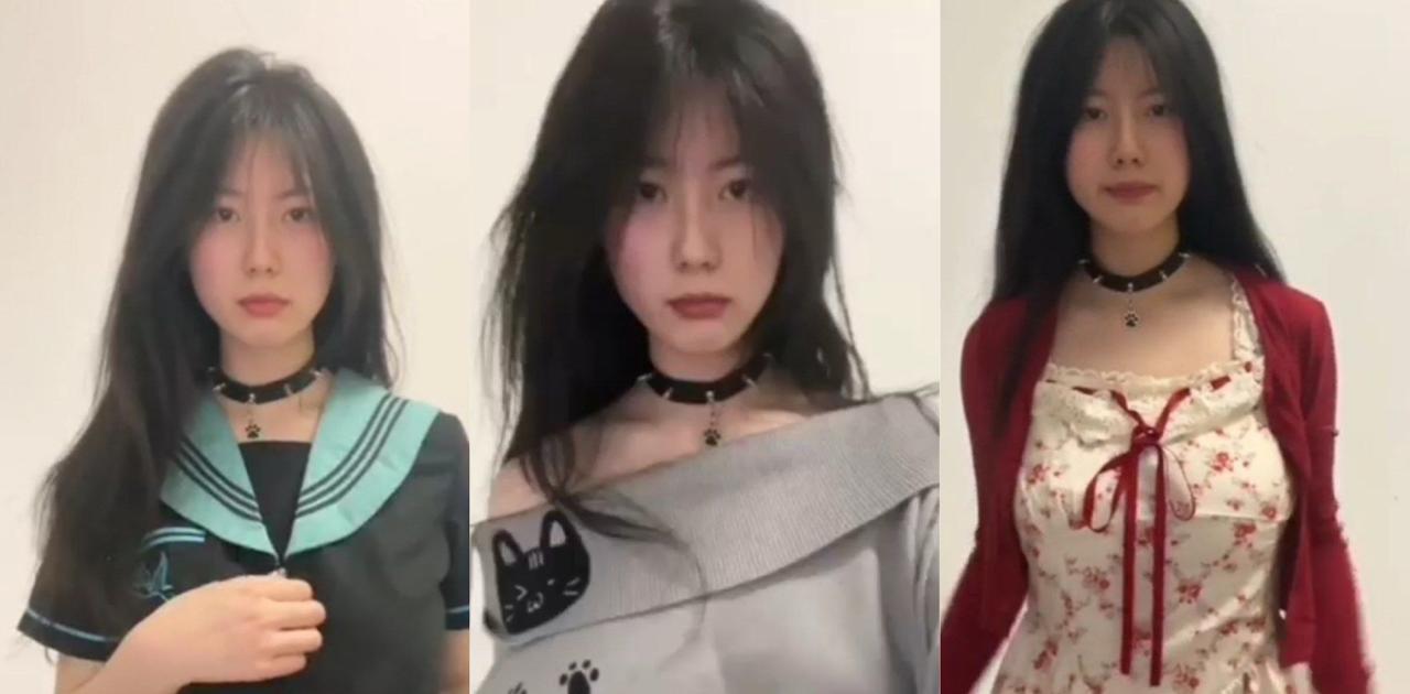 身材微胖极品反差学生妹 JK吊带连衣裙巨乳展示 在房间给炮友福利
