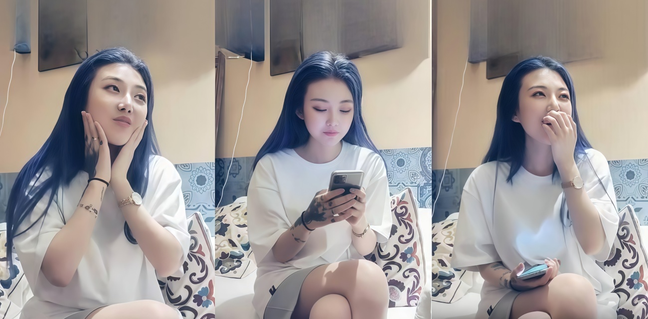 赵总探花蓝发甜美校花 手带纹身的女学生 挺纯的 活儿略显生涩