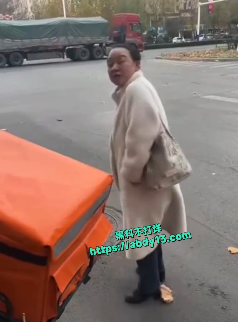 西安大妈偷外卖被小哥当场抓包 5