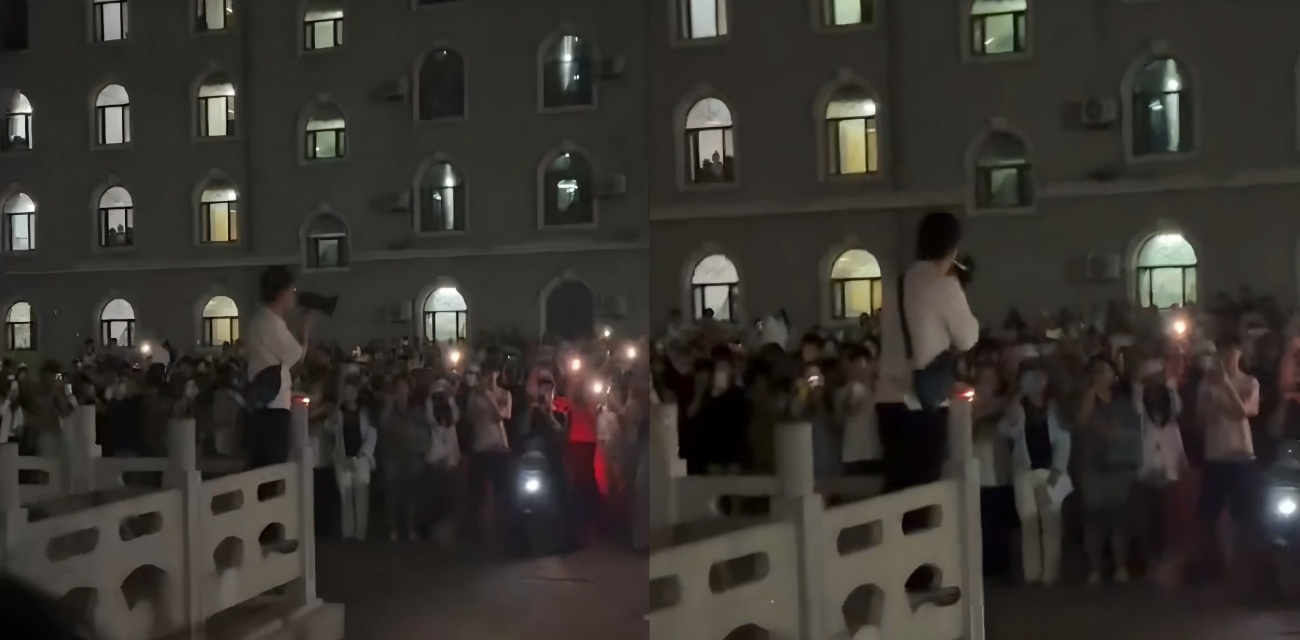 河北外国语推迟放假引爆抗议 学生夜聚校园 老师喇叭喊话无效 僵局何解?