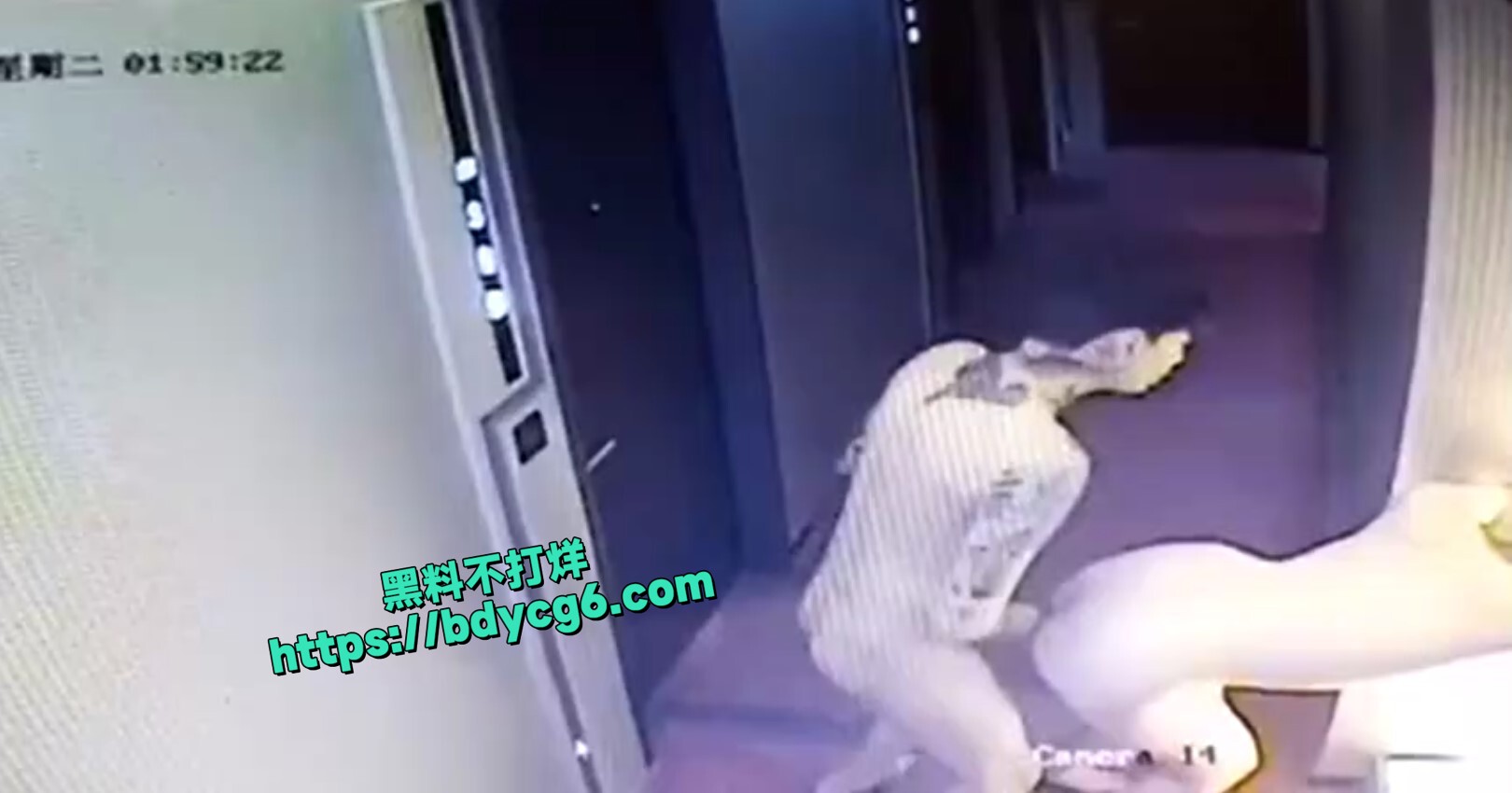 情侣酒店走廊玩刺激 (2)