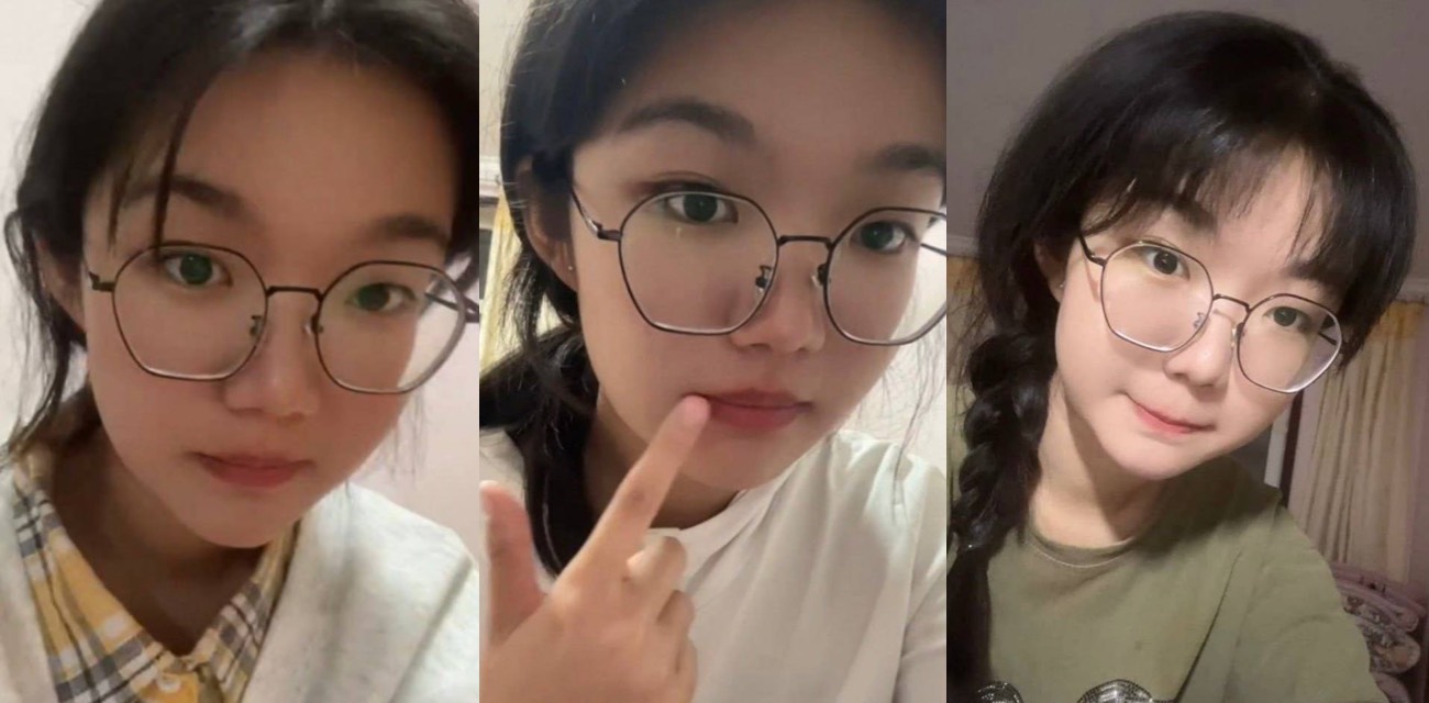山东眼镜学生妹为买手机网上调教 浴室掰黑木耳大阴唇差点被妈撞