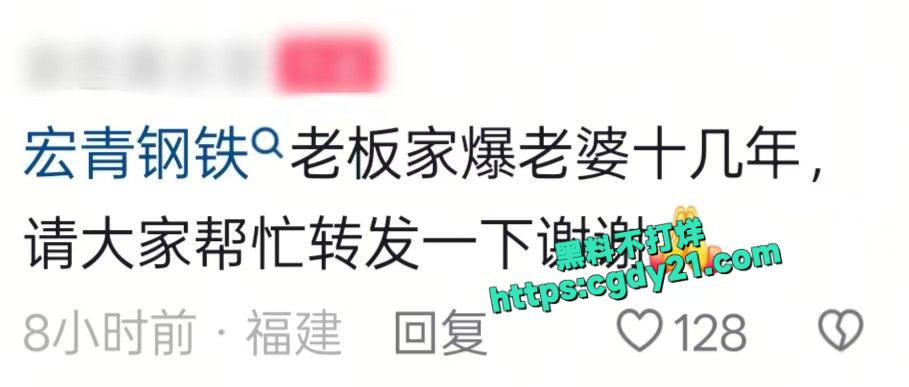 宏青钢铁老板家暴画面