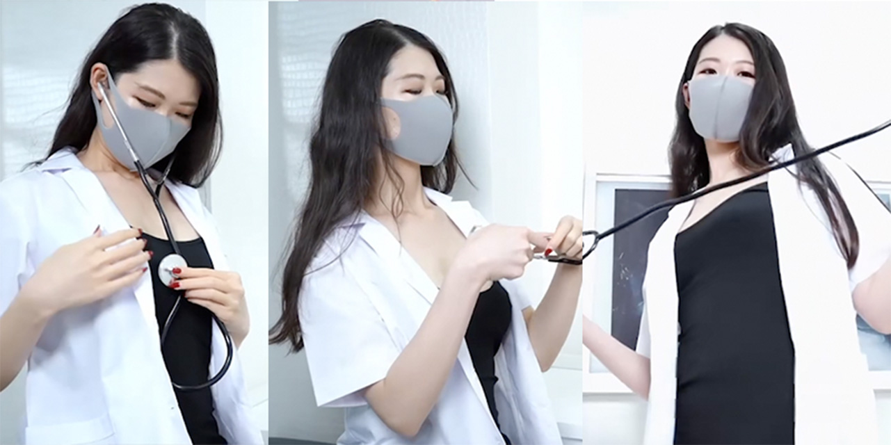 糖心长腿女神Applecptv新作 化身医生用自己的蜜穴采精检查 进行肉棒治疗