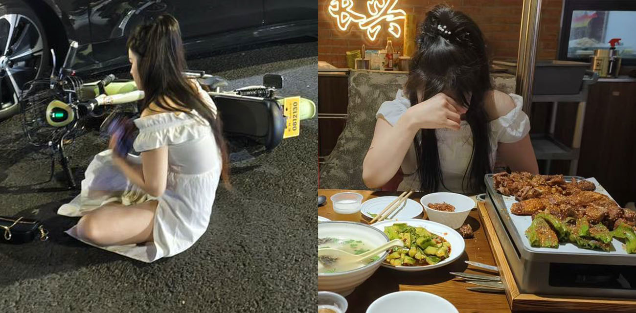 湖南瓜友酒驾撞车 凭借颜值和金钱将妹子拿下 靠约炮将出发化险为夷