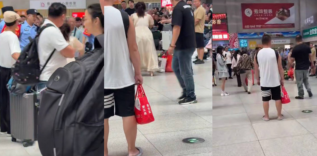 吉林长春候车室上演闹剧 女子大吵大闹 场面犹如街头大戏