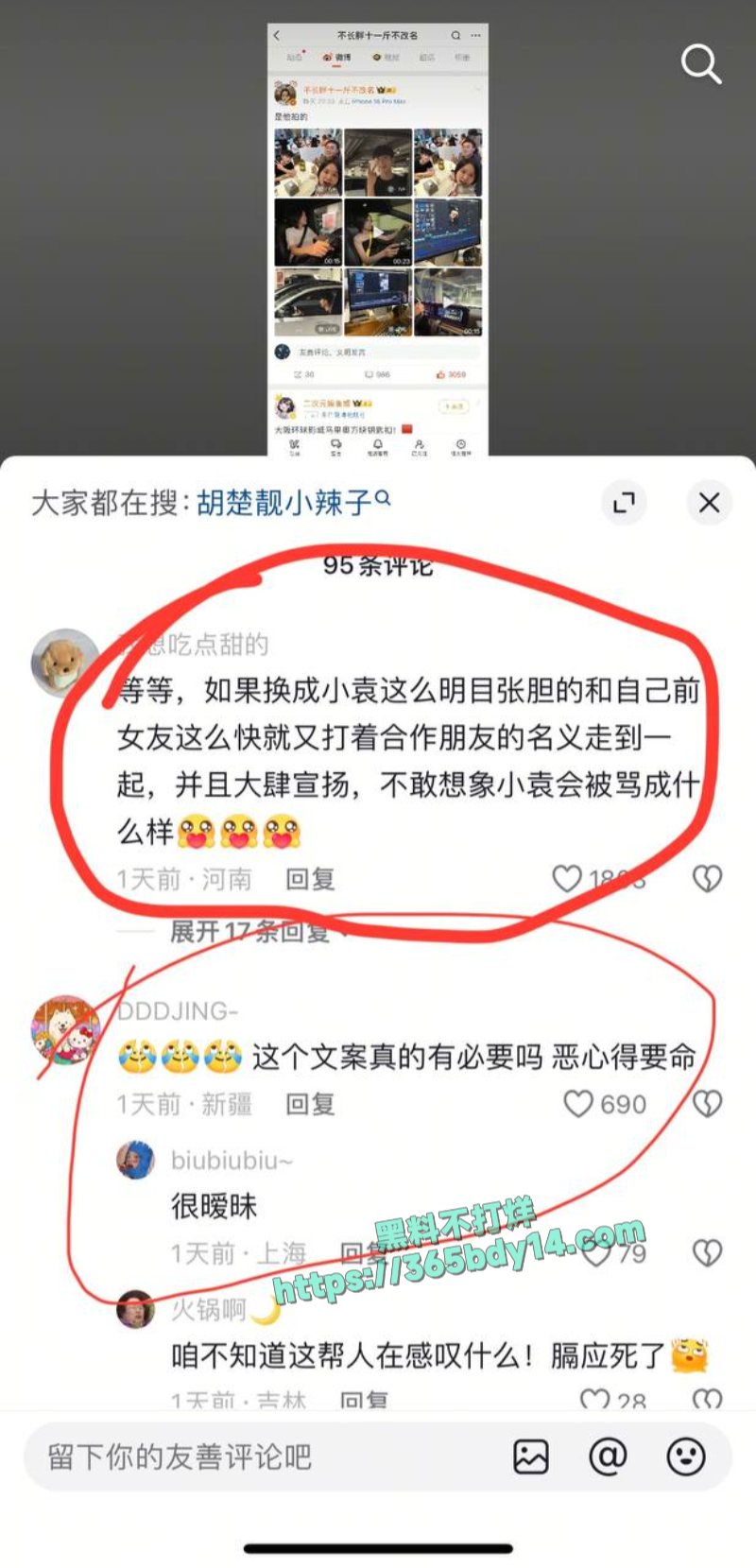 胡楚靓网曝男友小袁出轨D 2