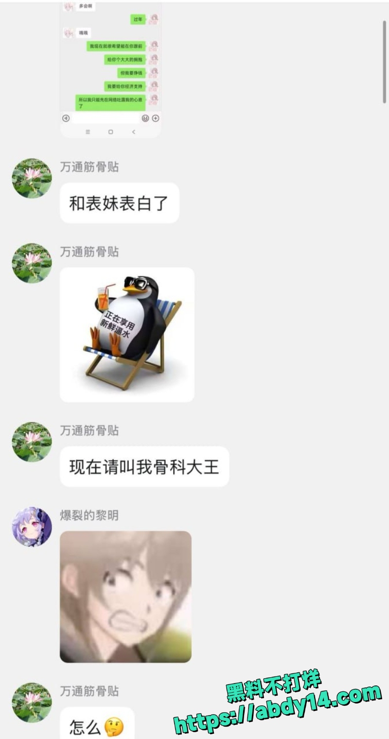 晨晨狂爆群内不雅聊天记录3