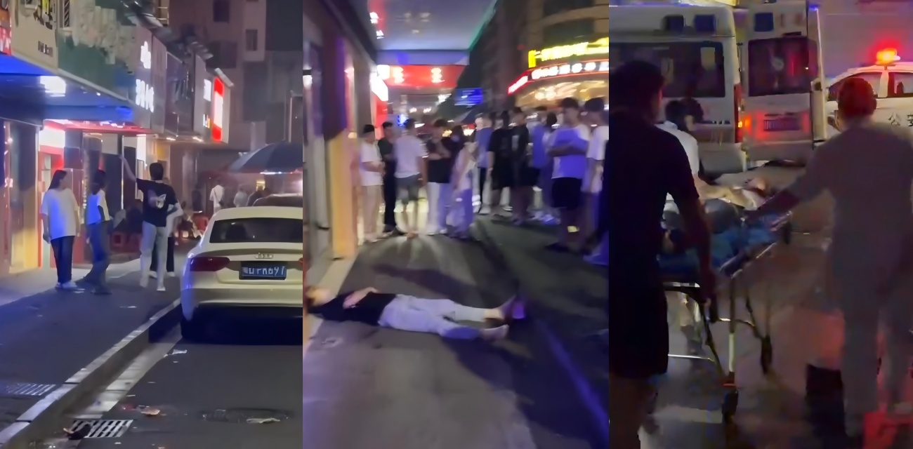 江西深夜街头大乱斗 15岁女刀手追砍黑衣男 这个世界太疯狂了