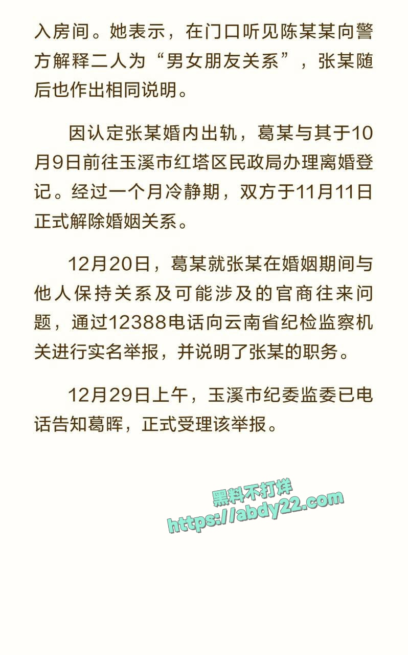 玉溪市元江县农业局副局长张颖出轨 6