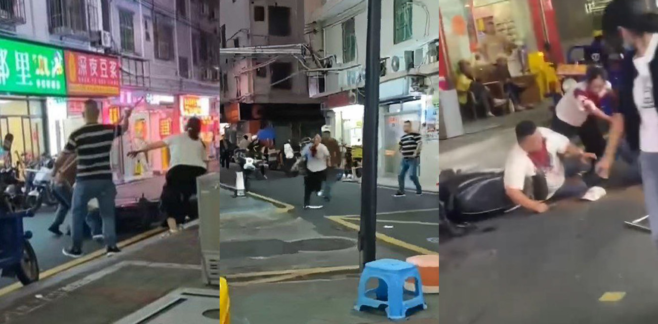 深圳龙岗街头捉奸砍人事件 报 疑似出轨纠纷引发持刀伤人 现场视频流出