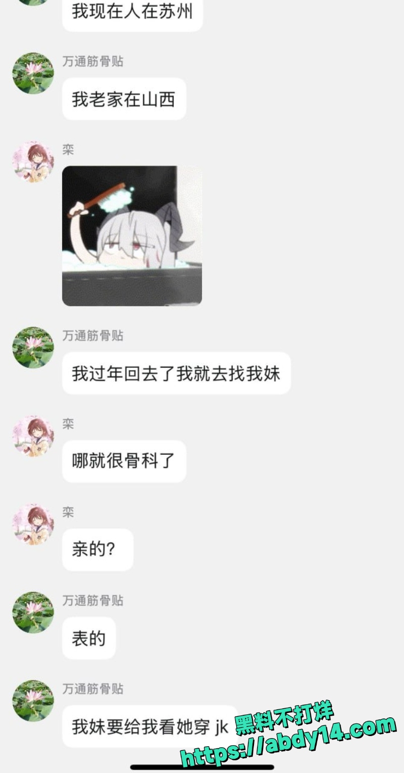 晨晨狂爆群内不雅聊天记录6