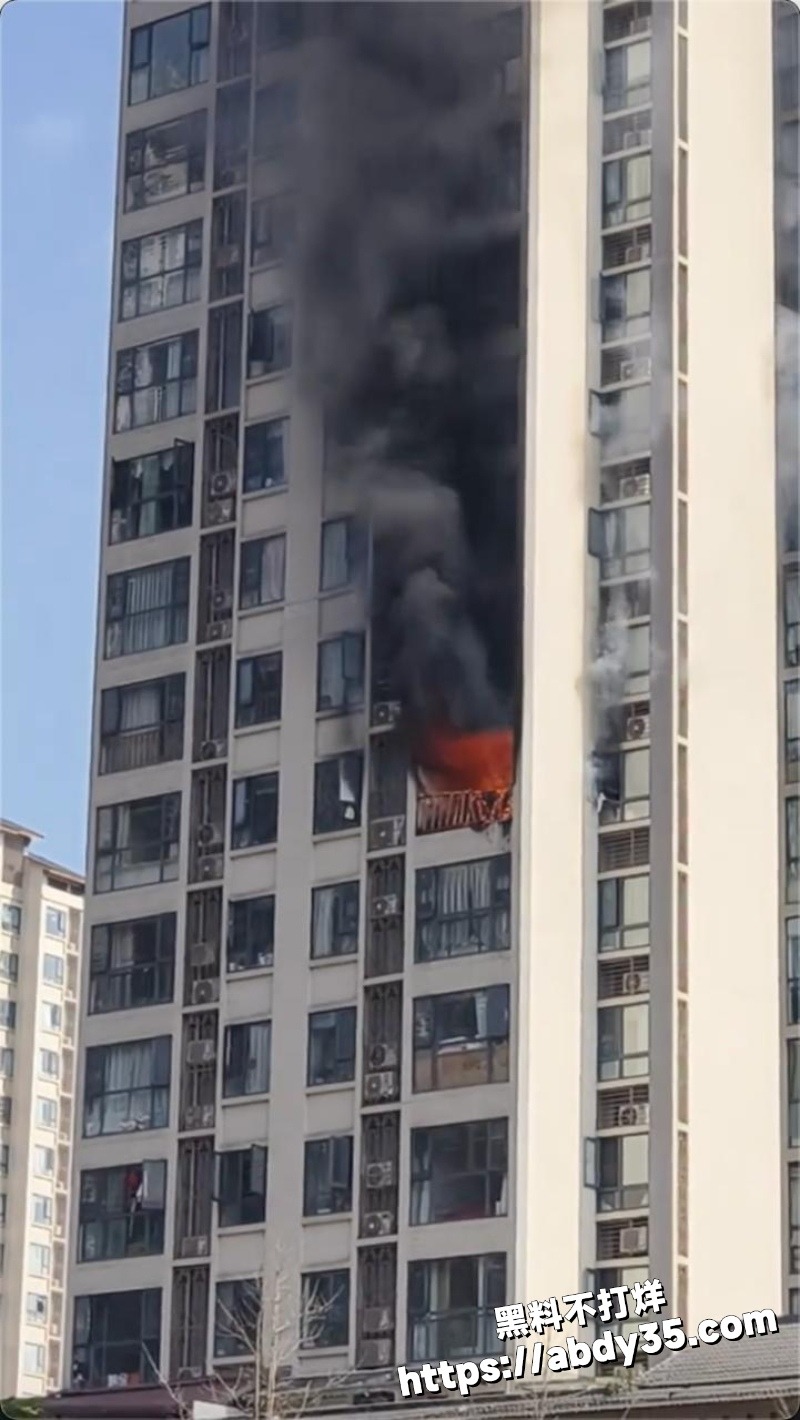 四川眉山南湖壹号小区火灾现场视频曝光6