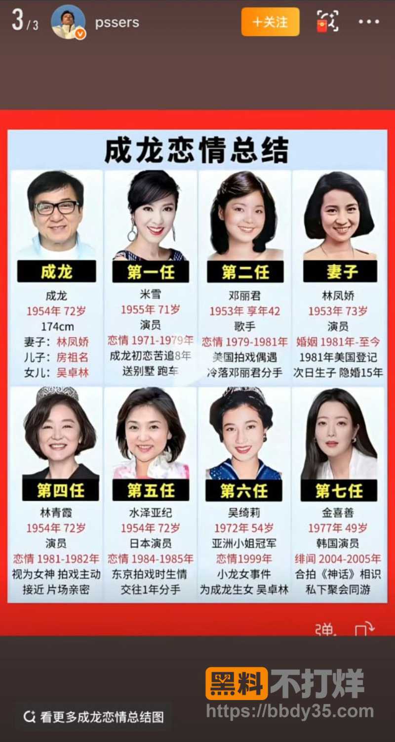 吴绮莉直播公开成龙拒认吴卓林细节 24