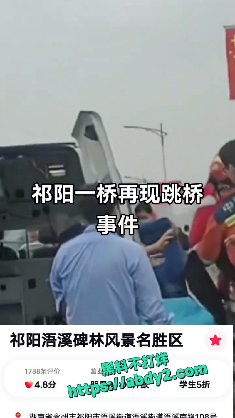 永州祁阳一桥跳桥事件 1