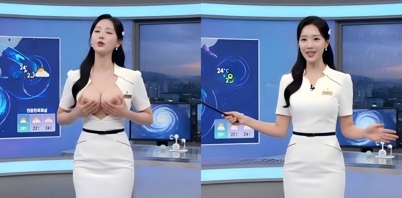 韩国AI美女天气播报员 Failgrace超辣直播 捆绑露点 仅剩一条丁字裤