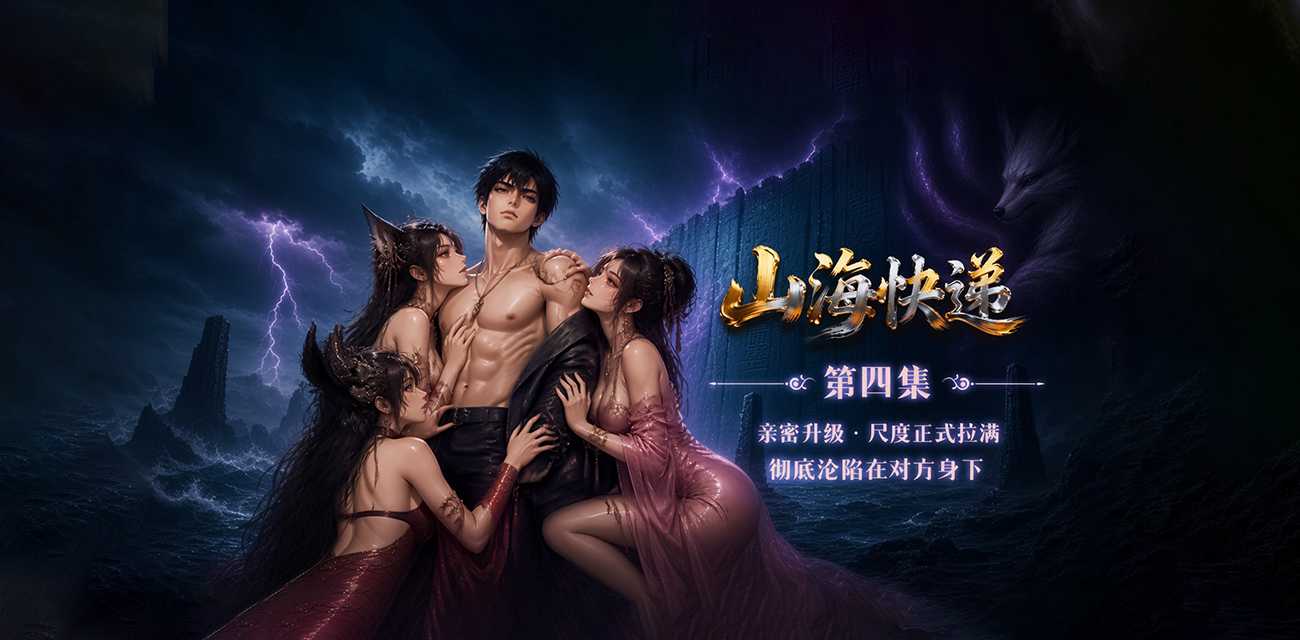 AI短剧《山海快递》第四集 九尾娘娘彻底堕落被驿使干到失神求饶