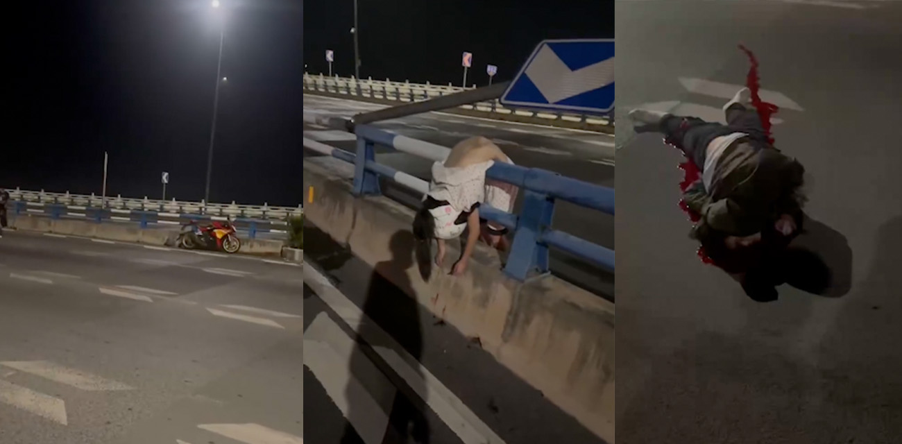 又是骑士出事了！重庆江北张雪500一下两个骑士飞升了 人都摔变形了