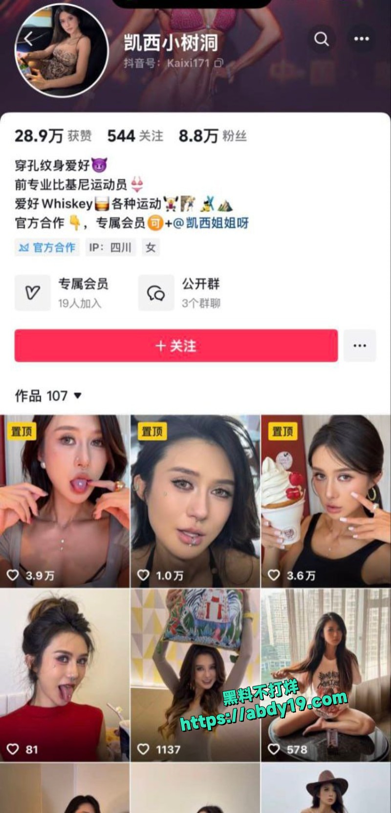 抖音网红凯西小树洞1