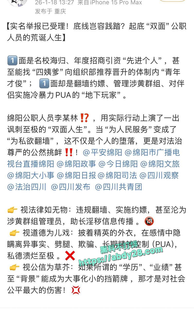 四川绵阳经济合作局公职人员李林林 1