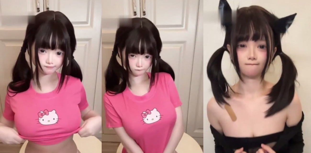 抖音网红em崽童颜巨乳福利大爆料 小萝莉撕便利贴奶子弹跳太劲爆