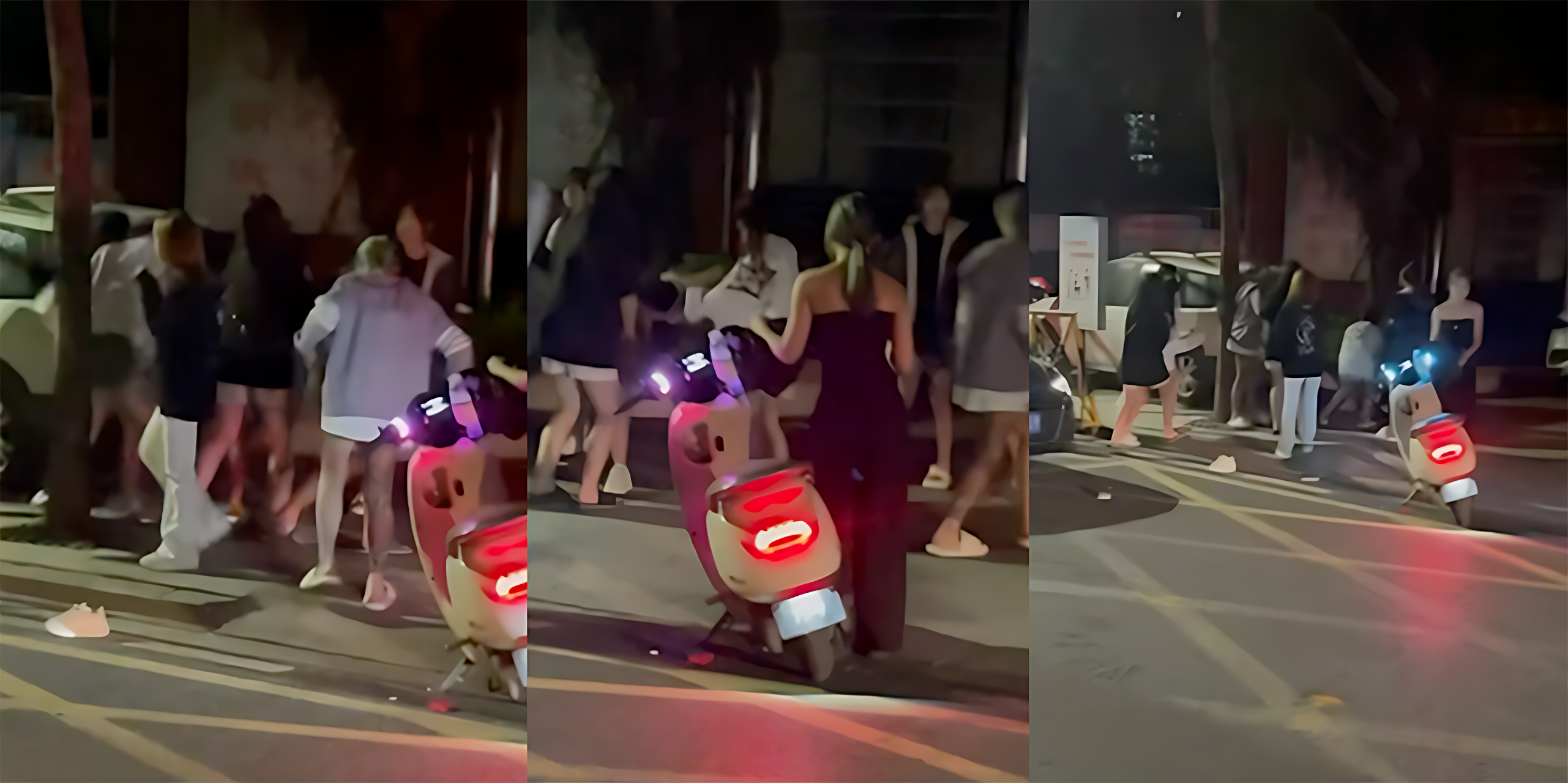 汕头精神小妹街头砍人视频曝光 超短裤大长腿群架 全部被抓进派出所