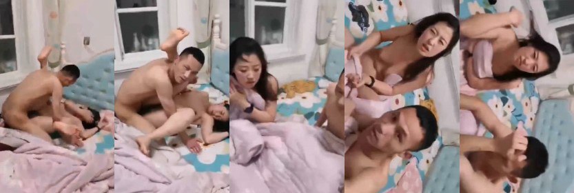 山东捉奸事件 骚货趁老公不在家喊情夫来偷情 操逼过程中被老公捉奸在床
