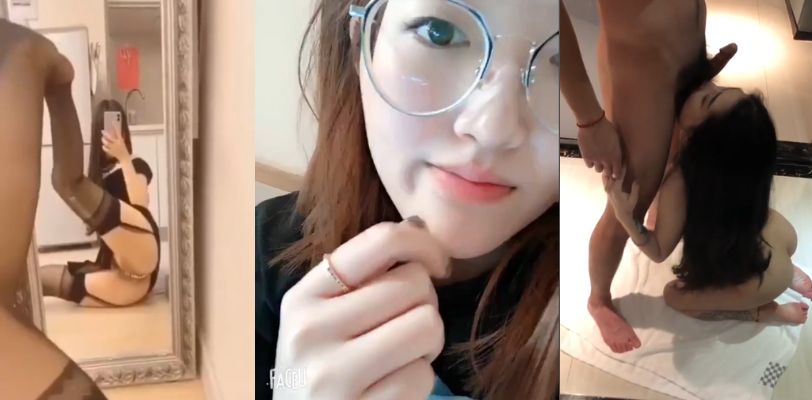 10个眼镜妹子9个骚还有一个超级骚 白皙巨乳反差婊眼镜妹丰乳肥臀极品炮友