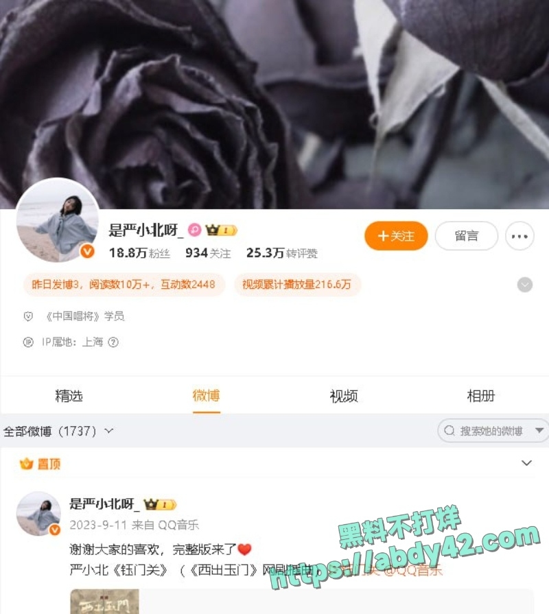 严小北被前任陈楷实名爆料5