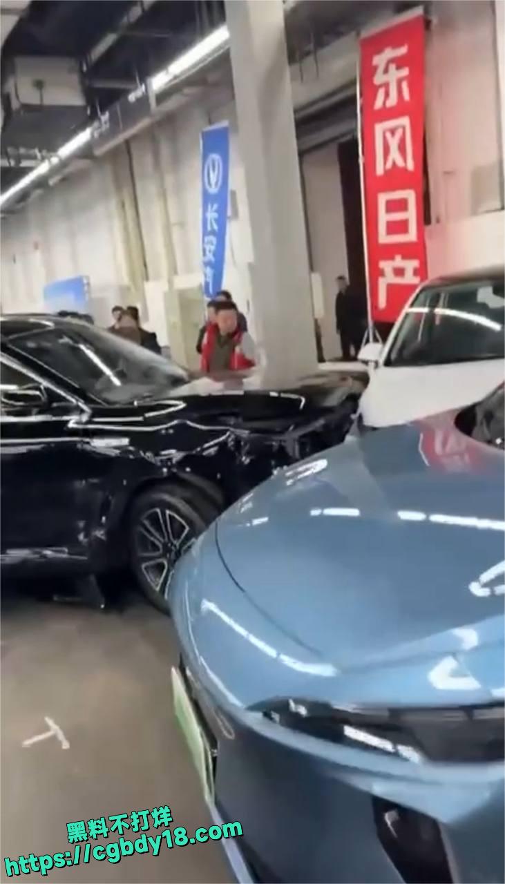 沈阳车展连撞四车4