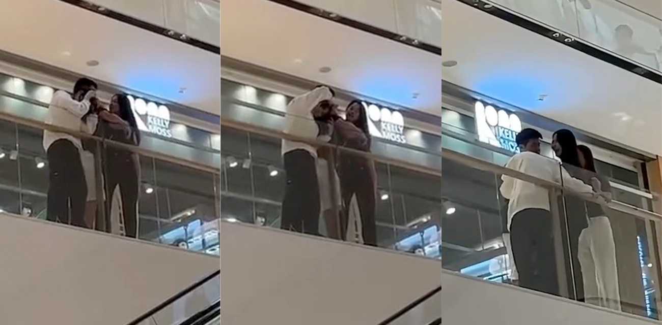 广东深圳万象汇商场 原配老婆抓奸 老公竟然还护着小三 原配痛哭不止