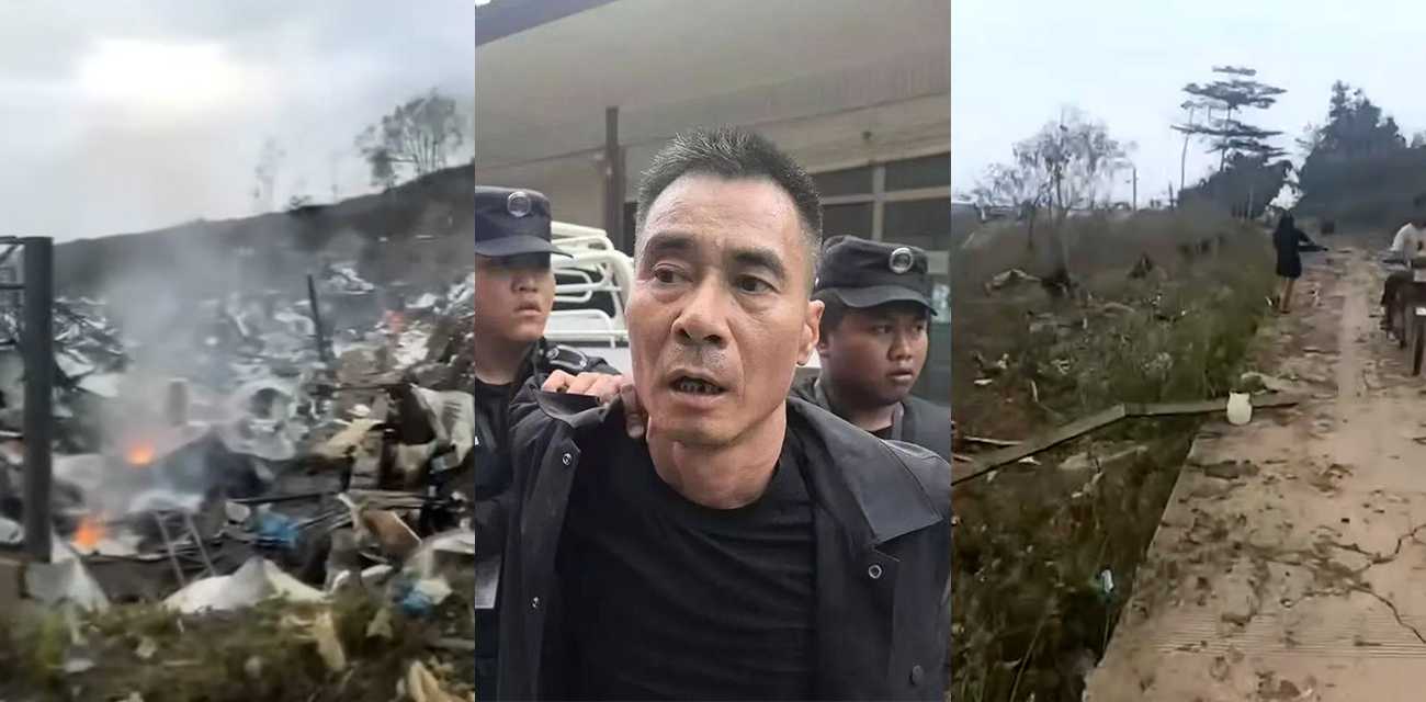 4月7日缅甸佤邦邦康永邦炸药厂发生剧烈爆炸 蘑菇云冲天现场残肢横飞 网传中国籍 厂长已被控制