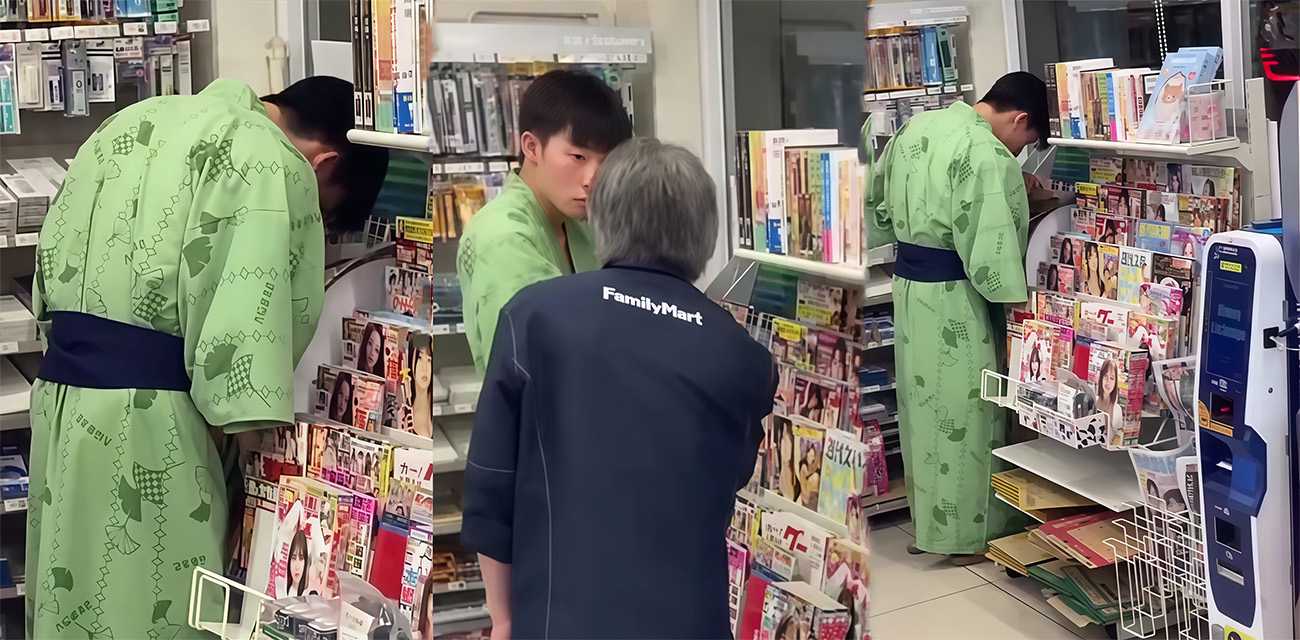 日本一人才对着女优海报打飞机 日本人就是猎奇 别人阻止都不管的