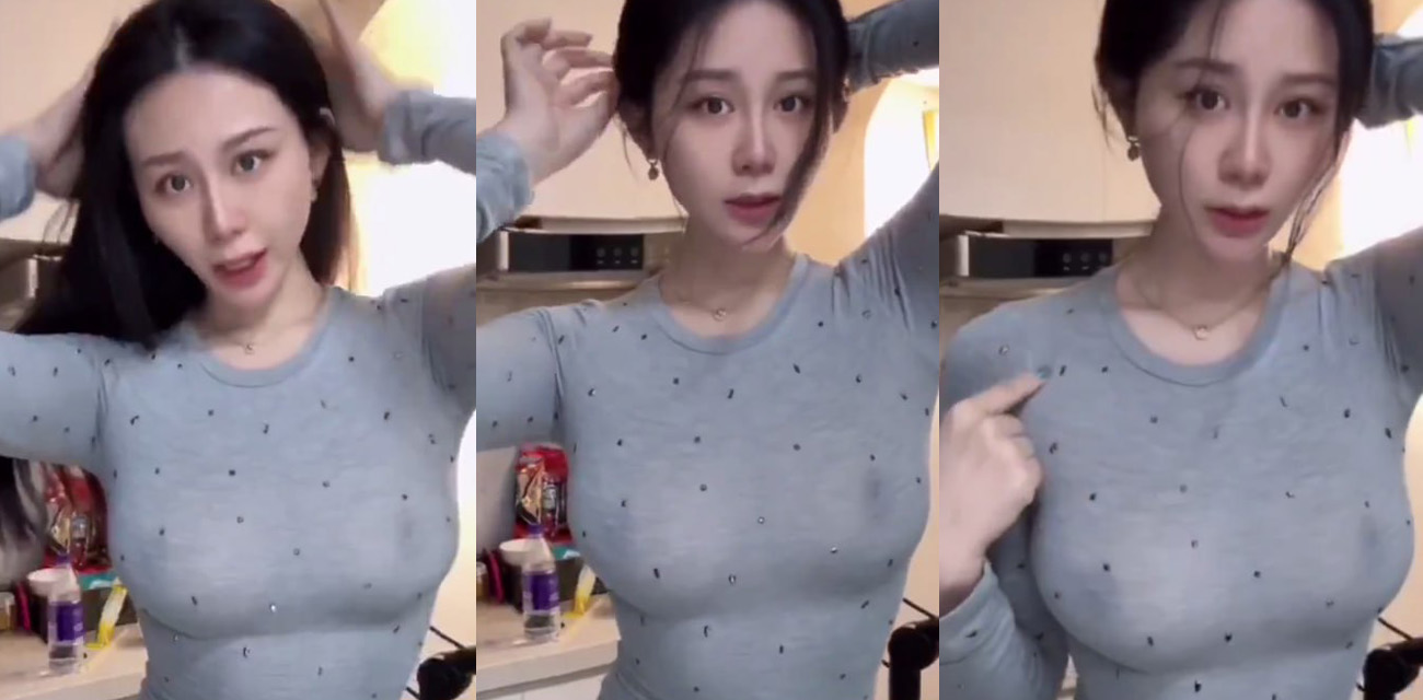 健身教练 Monica 不穿奶兜子 在咸鱼卖薄衣服 乳晕跟奶头若隐若现 真是内卷